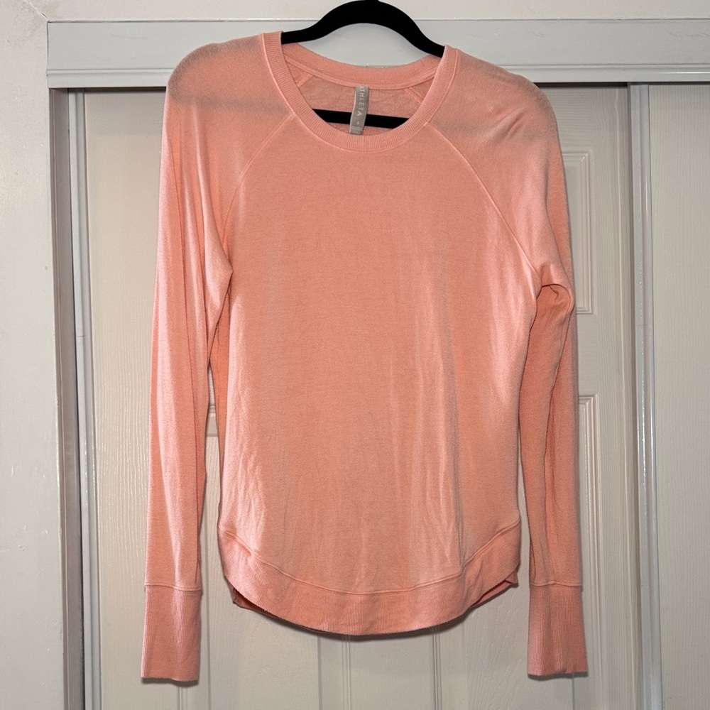 Athleta Peach Long Sleeve Top